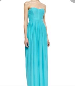 PARKER NWT LONG BUSTIER MAXI REAL 100% SILK DRESS Flowy Lined